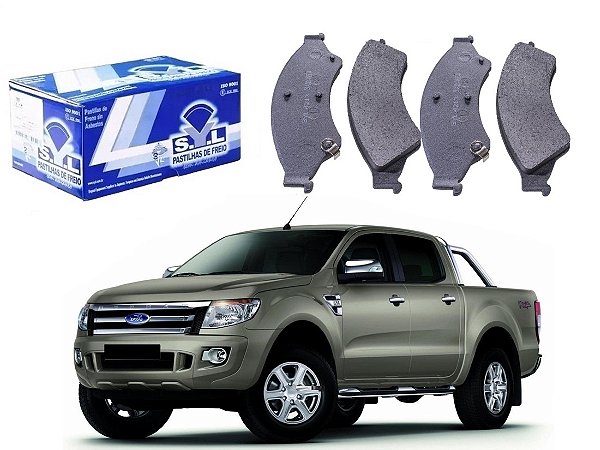 PASTILHA FREIO DIANTEIRA SYL FORD RANGER 2.5 3.2 2013 A 2016