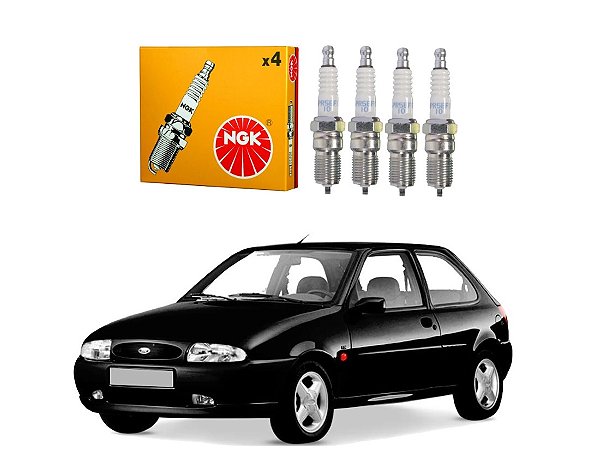 JOGO VELAS IGNIÇÃO NGK FORD FIESTA 1.0 1.3 1996 A 1999