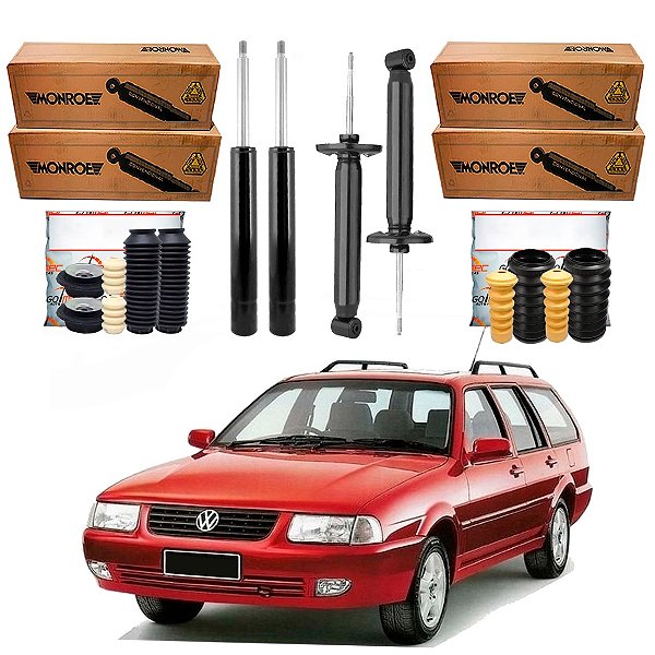 KIT AMORTECEDOR DIANTEIRO TRASEIRO MONROE VOLKSWAGEN SANTANA QUANTUM 1.8 2.0 1995 A 2006