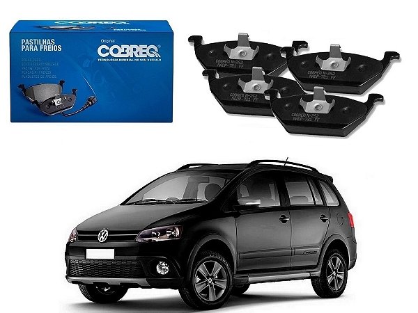 PASTILHA FREIO DIANTEIRO COBREQ ORIGINAL VOLKSWAGEN SPACECROSS 1.6 2012 A 2014
