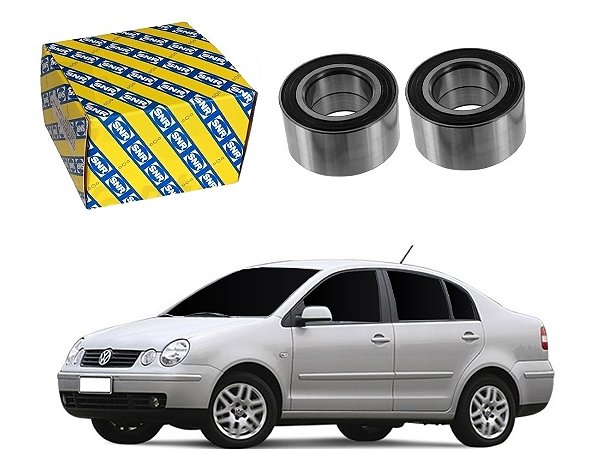 PAR ROLAMENTO RODA DIANTEIRO SNR ORIGINAL VOLKSWAGEN POLO SEDAN 1.6 2003 A 2006