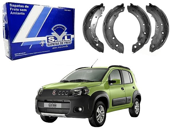 SAPATA DE FREIO SYL FIAT UNO 1.0 1.4 COM ABS 2010 A 2014