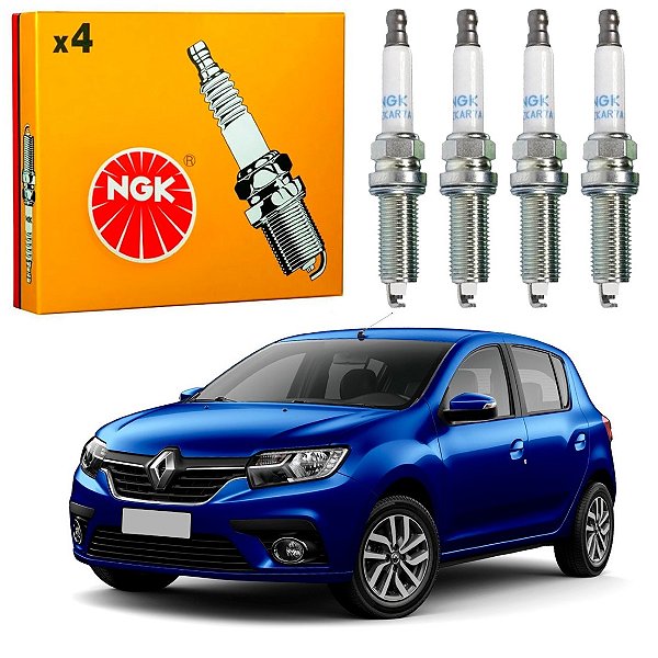 JOGO VELAS IGNIÇÃO NGK RENAULT DUSTER OROCH 1.6 16V 2016 A 2019