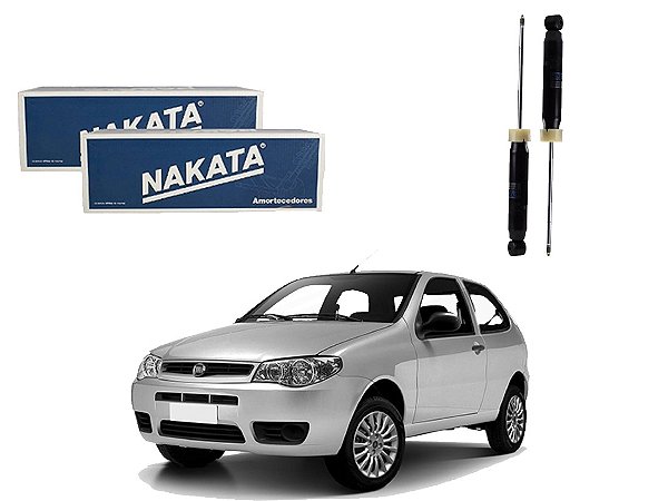 PAR AMORTECEDOR TRASEIRO NAKATA FIAT PALIO 1.0 1.4 1.8 2004 A 2009