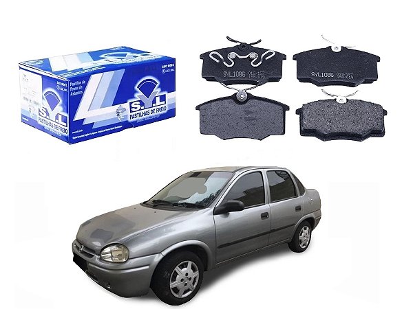PASTILHA FREIO DIANTEIRA SYL CHEVROLET CORSA SEDAN 1.0 1.6 1996 A 2000