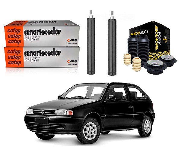 KIT AMORTECEDOR DIANTEIRO COFAP AXIOS ORIGINAL VOLKSWAGEN GOL BOLA G2 1.0 1.6 1.8 2.0 1996 A 2000