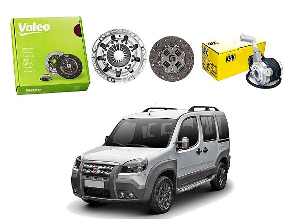 KIT EMBREAGEM VALEO ATUADOR FIAT DOBLO ADVENTURE 1.8 16V 2012 A 2020