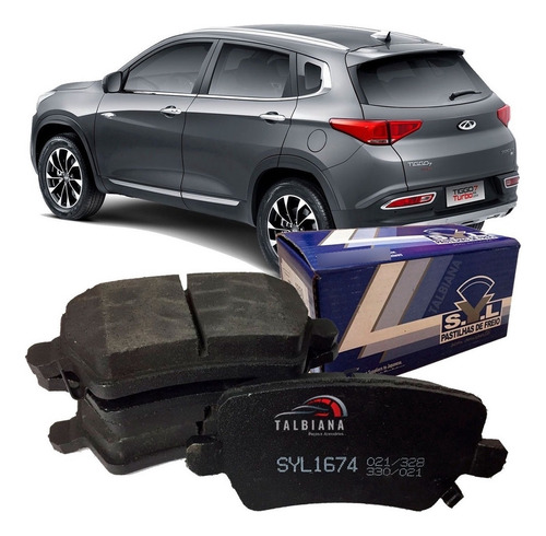 Pastilha De Freio Traseira Chery Tiggo 7 1.5 2019 2020 2021