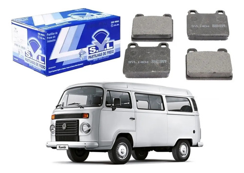 Pastilha Freio Dianteira, Kombi 1600 2000