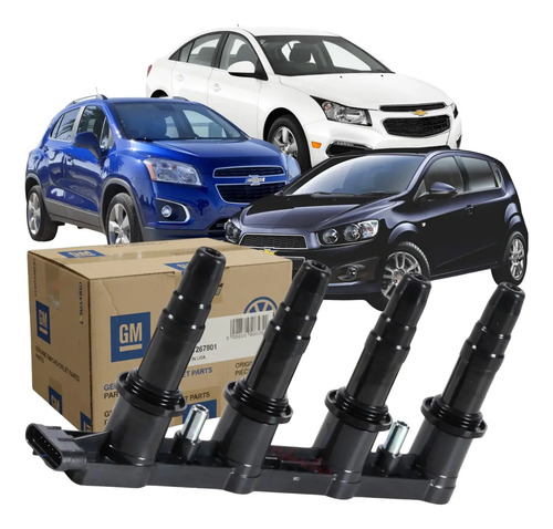 Bobina De Ignição Cruze Tracker 1.6 1.8 16v Sonic 1.6 Gm