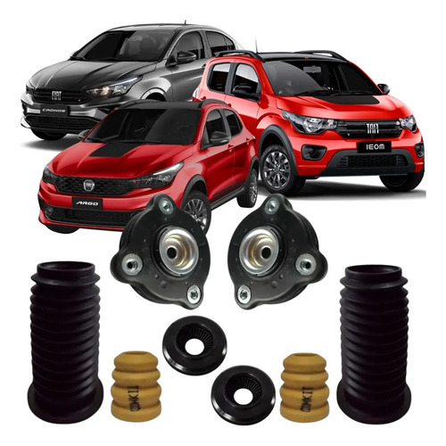 Kit Coxim Batente Amortecedor Dianteiro Mobi/cronos/argo