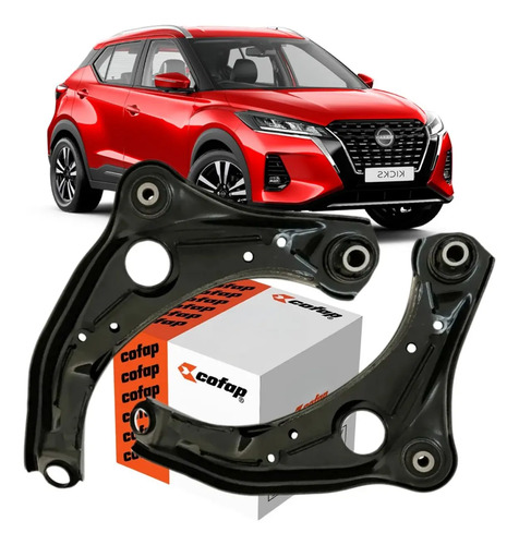 Par 2 Bandeja Dianteira Nissan Kicks 2017 Original Cofap