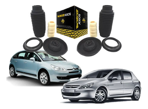 Par Kit Batente Dianteiro Peugeot 408 2012 Original Axios