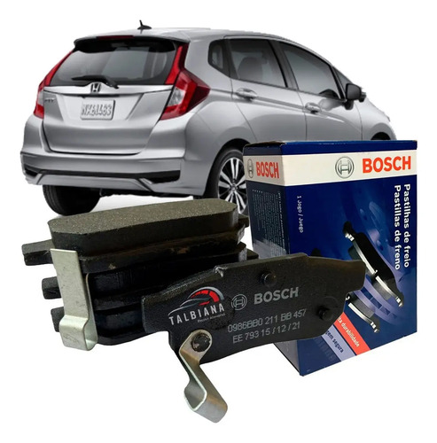 Pastilha De Freio Traseira Honda Fit 2015 2016 2017 2018 19