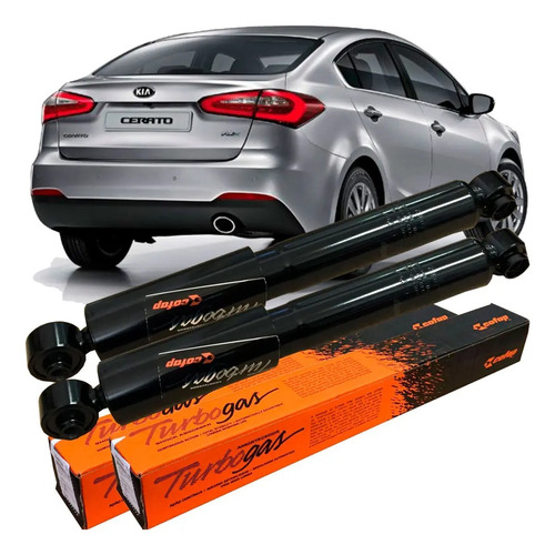 2 Amortecedor Traseiro New Cerato 2014 2015 2016 17 18 2019