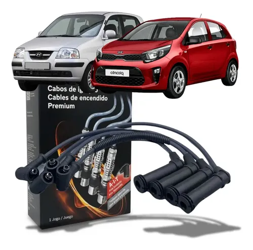 Kit Jogo Cabo + Vela Picanto 1.0 1.1 12v ..2009 2010 2011.