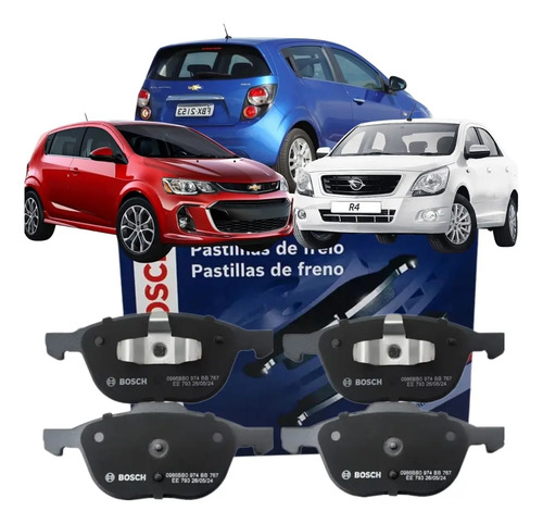 Jogo De Pastilha Freio Dianteiro Bosch Gm Cobalt Sonic Spin
