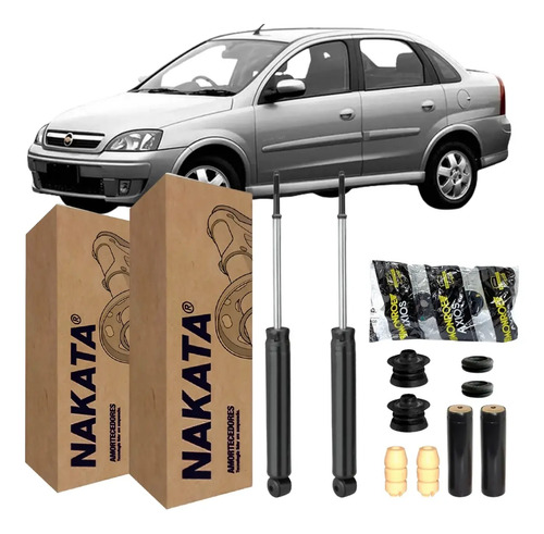 Par Amortecedor Traseiro Nakata Celta Sedan Corsa Classic