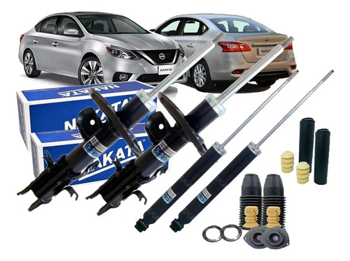 Kit Amortecedor Dianteiro Traseiro Completo Nakata Sentra