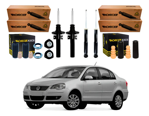 Amortecedor Dianteiro Traseiro Polo Sedan 1.6 2013 A 2015