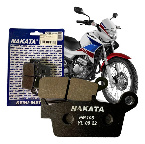 Pastilha De Freio Traseira Nx Falcon 400i 2012 2013 2014 15