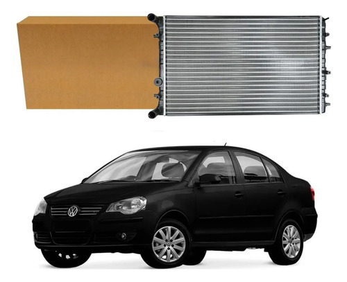 Radiador Agua Notus Volkswagen Polo Sedan 1.6 Com Ar 2010