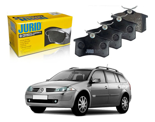 Pastilha Freio Traseira Megane Grand Tour 1.6 2006 A 2012