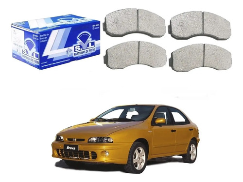 Pastilha Freio Dianteira Fiat Brava 1.6 2001