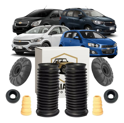 Kit Coxim Batente Amortecedor Dianteiro Onix Cobalt Prisma