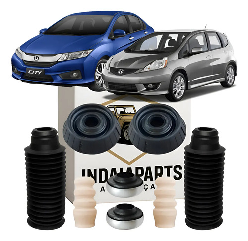 Kit Coxim Batente Amortecedor Dianteiro Honda Fit/city