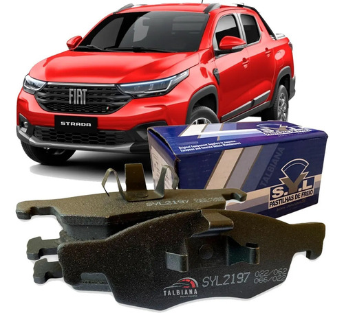 Pastilha De Freio Nova Fiat Strada 1.3 1.4 2020 2021 2022