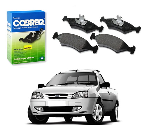 Pastilha Freio Dianteira Original Ford Fiesta Sedan 1.6 2006