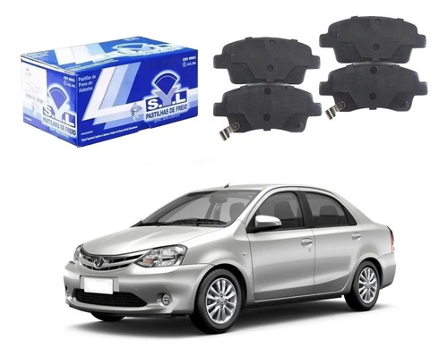Pastilha Freio Dianteira Syl, Etios Sedan 1.5 2013