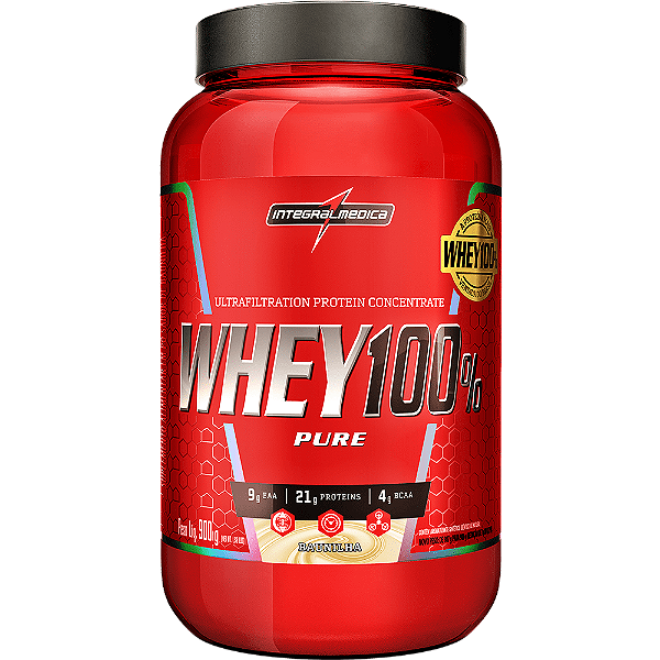 Whey Protein Concentrado - Baunilha - Pote 900g