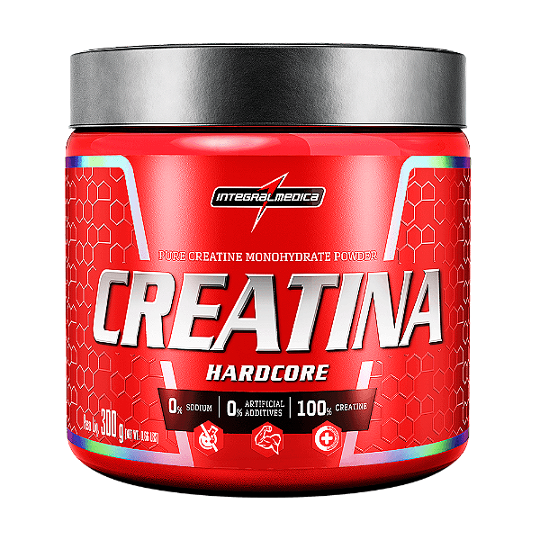 Creatina 100% Pura 300g Hardcore