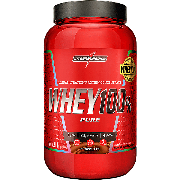 Whey Protein Concentrado - Chocolate - Pote 900g