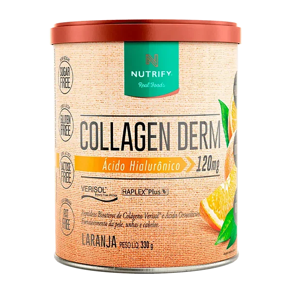 Collagen Derm - Colágeno + Ácido Hialurônico - Laranja