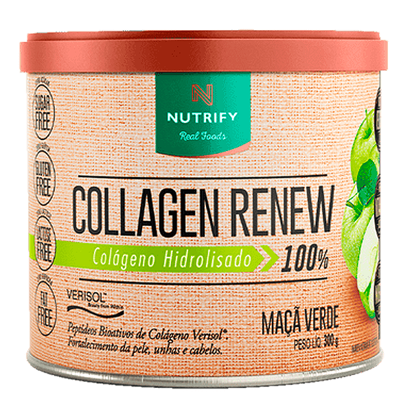 Collagen renew | Colágeno Hidrolisado em pó | Maçã Verde
