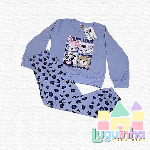 Conjunto moletom bichinhos