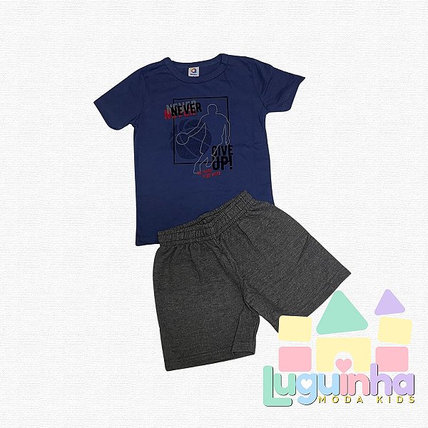 Conjunto Camiseta M. Malha Bermuda