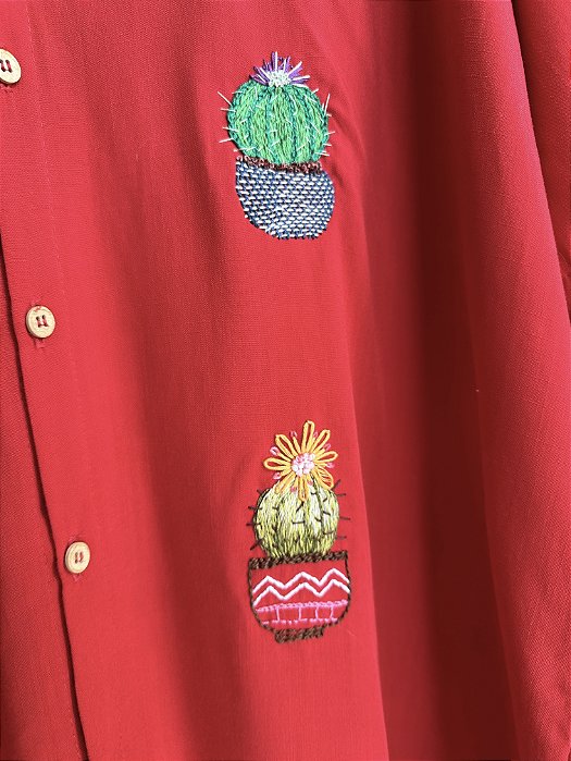 Camisa Venue bordada à mão GG