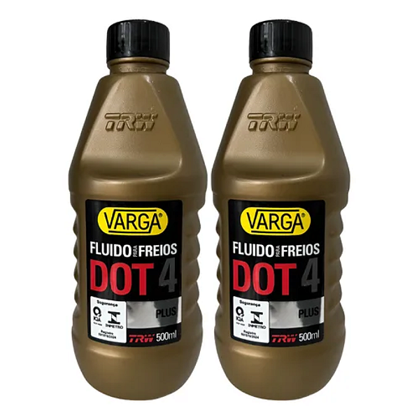 Kit Fluído Óleo De Freio Dot4 - Varga Original 500ml