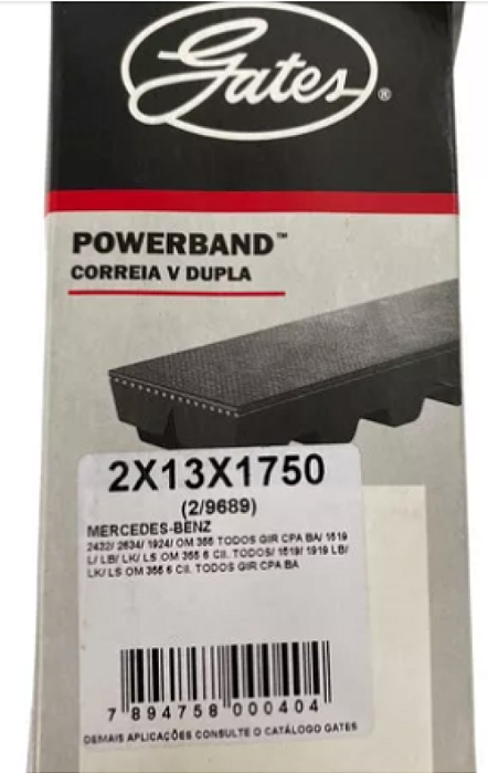 Correia V Dupla Powerband Mercedes Benz 2x13x1750 | Gates