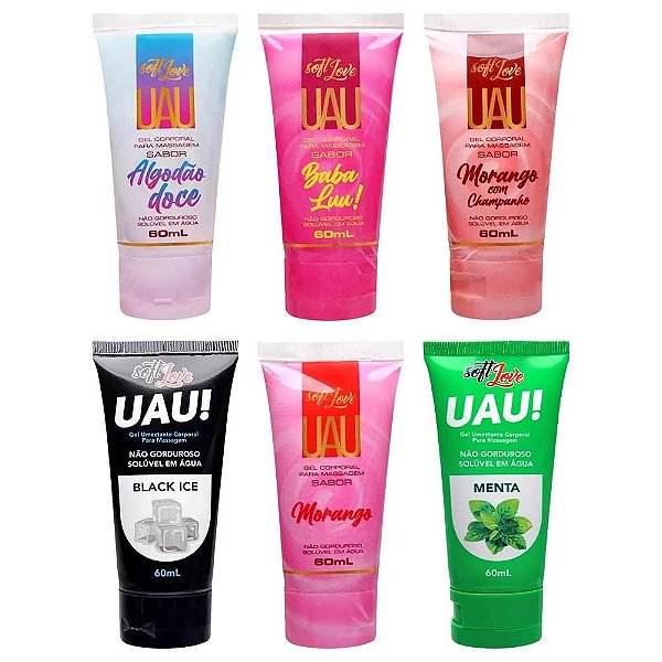 Uau Lubrificante Corporal Aromático 60ml Soft Love