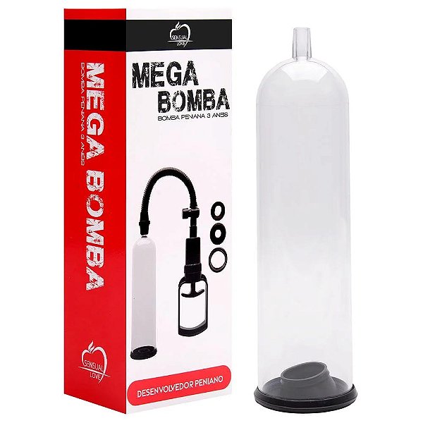 Bomba Peniana Manual Com 3 Anéis Sensual Love