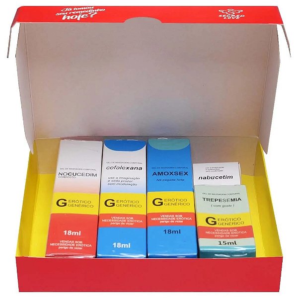 Kit Já Tomou Seu Remedinho Hoje com 05 Itens Segred Love