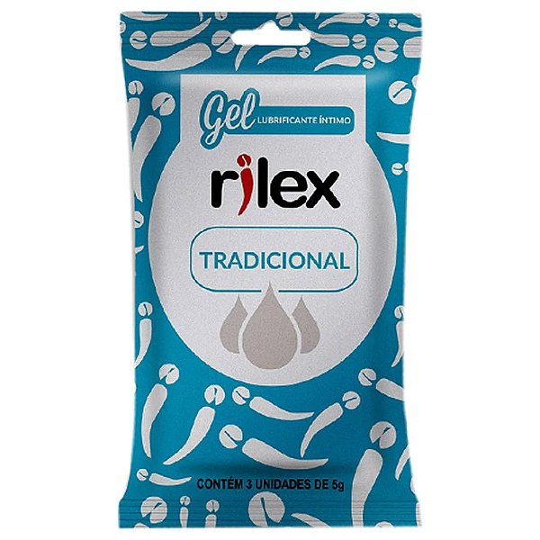 Gel Lubrificante Íntimo Tradicional 03 Sachês Rilex