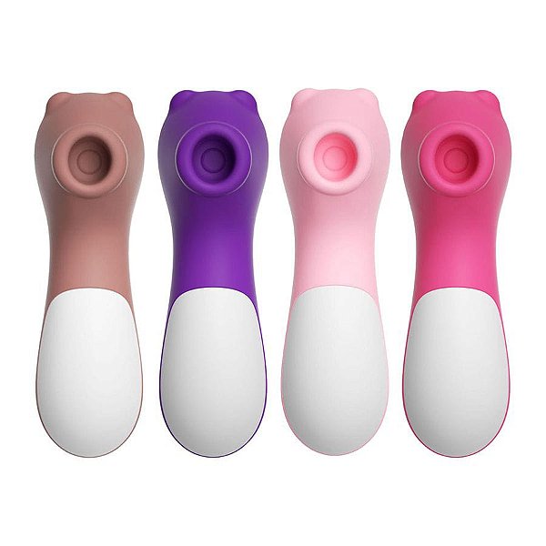 Estimulador de Clitóris Liso em Formato de Urso com 10 Modos de Pulsação Vip Mix