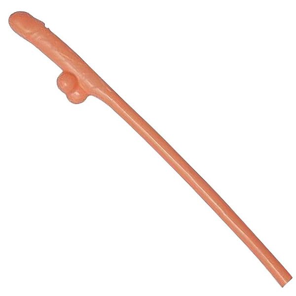 Kit Com 10 Canudos Em Formato de Pênis