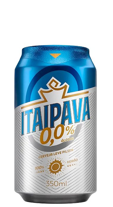 Cerveja Itaipava 0,0 Álcool Lata 350ml